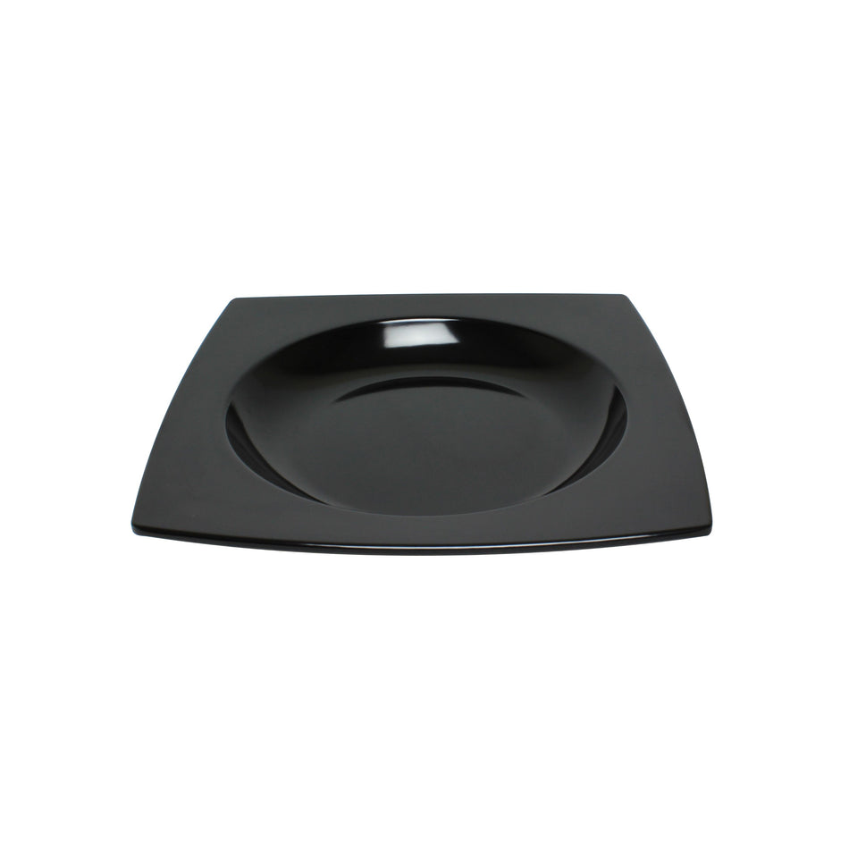 12 Pack 22 oz, 10-1/2" x 1-3/8" Deep, Pasta Bowl, Classic Black Dinnerware, Melamine, BPA Free, Dishwasher Safe, Break-Resistant, Shatter-Resistant, No Microwave, No Oven, NSF