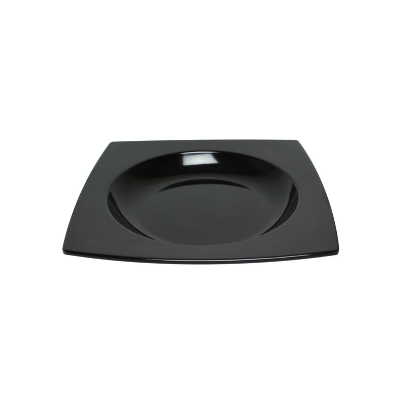 Thunder Group 63010BK 22 Oz Square Pasta Bowl Break Resistant Black Melamine