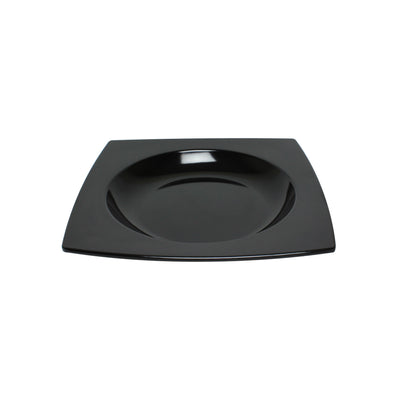 Thunder Group 63010BK 22 Oz Square Pasta Bowl Break Resistant Black Melamine