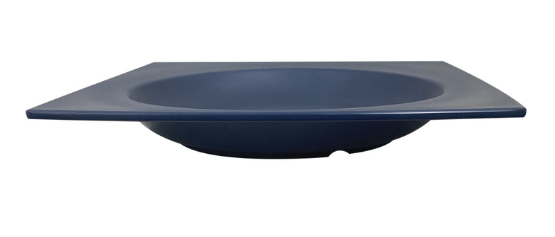 Thunder Group 63010SB 22 Oz Square Pasta Bowl Break Resistant Melamine Blue