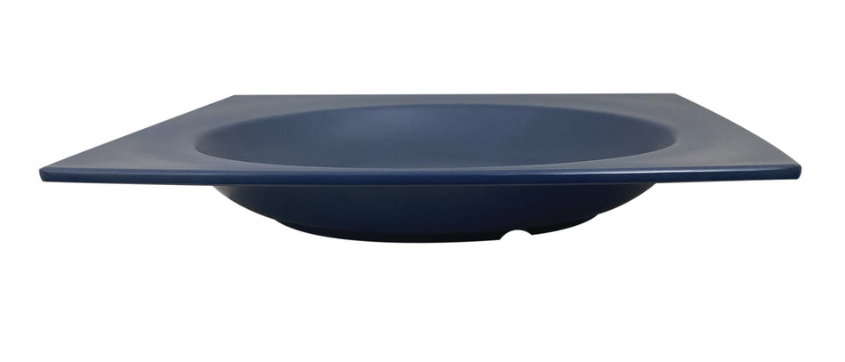 12 Pack 22 oz, 10-1/2" x 1-3/8" Deep, Pasta Bowl, Classic Stone Blue Dinnerware, Melamine, BPA Free, Dishwasher Safe, Break-Resistant, Shatter-Resistant, No Microwave, No Oven, NSF