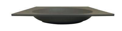 Thunder Group 63010SG 22 Oz Stone Grey Square Pasta Bowl Melamine Dishwasher Safe