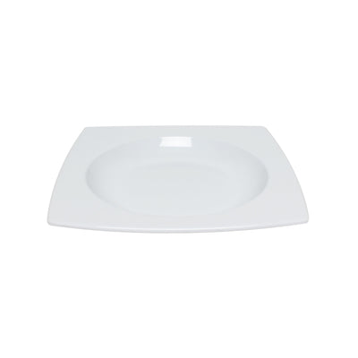 Thunder Group 63010WT 22 Oz. Square Pasta Bowl Melamine White Break-resistant