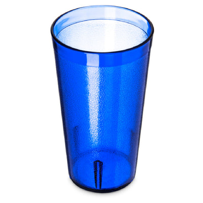 Carlisle 521647 16 Oz Tumbler Stackable Textured SAN Plastic Royal Blue