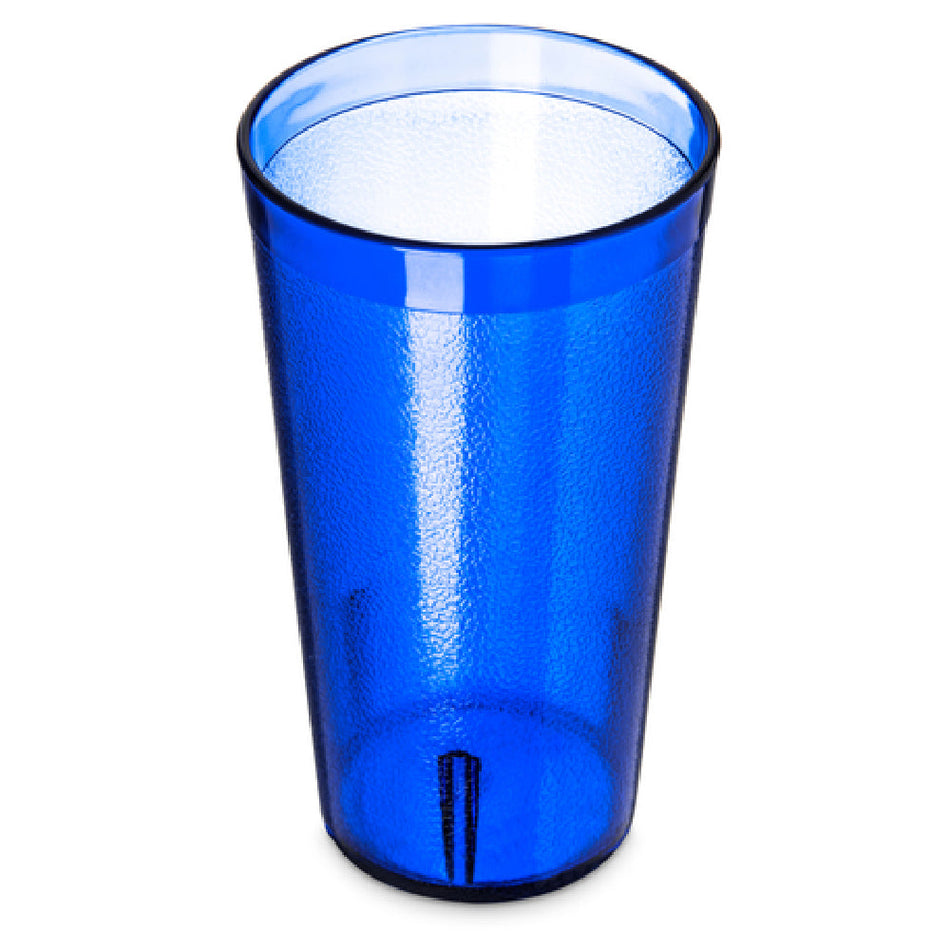 Carlisle 521647 16 Oz Tumbler Stackable Textured SAN Plastic Royal Blue