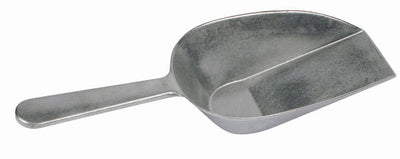Winco ASFB-16 16 Oz Aluminum Flat Bottom Scoop with Ergonomic Handle