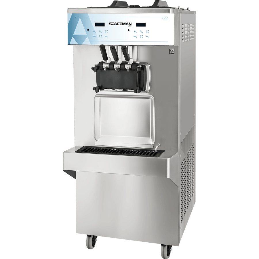 Spaceman 6378A-C 2-Flavor Twin-Twist Commercial Soft Serve & Frozen Yogurt Machine, Floor standing, Gelato & Sorbet Maker, Digital, 208–230V