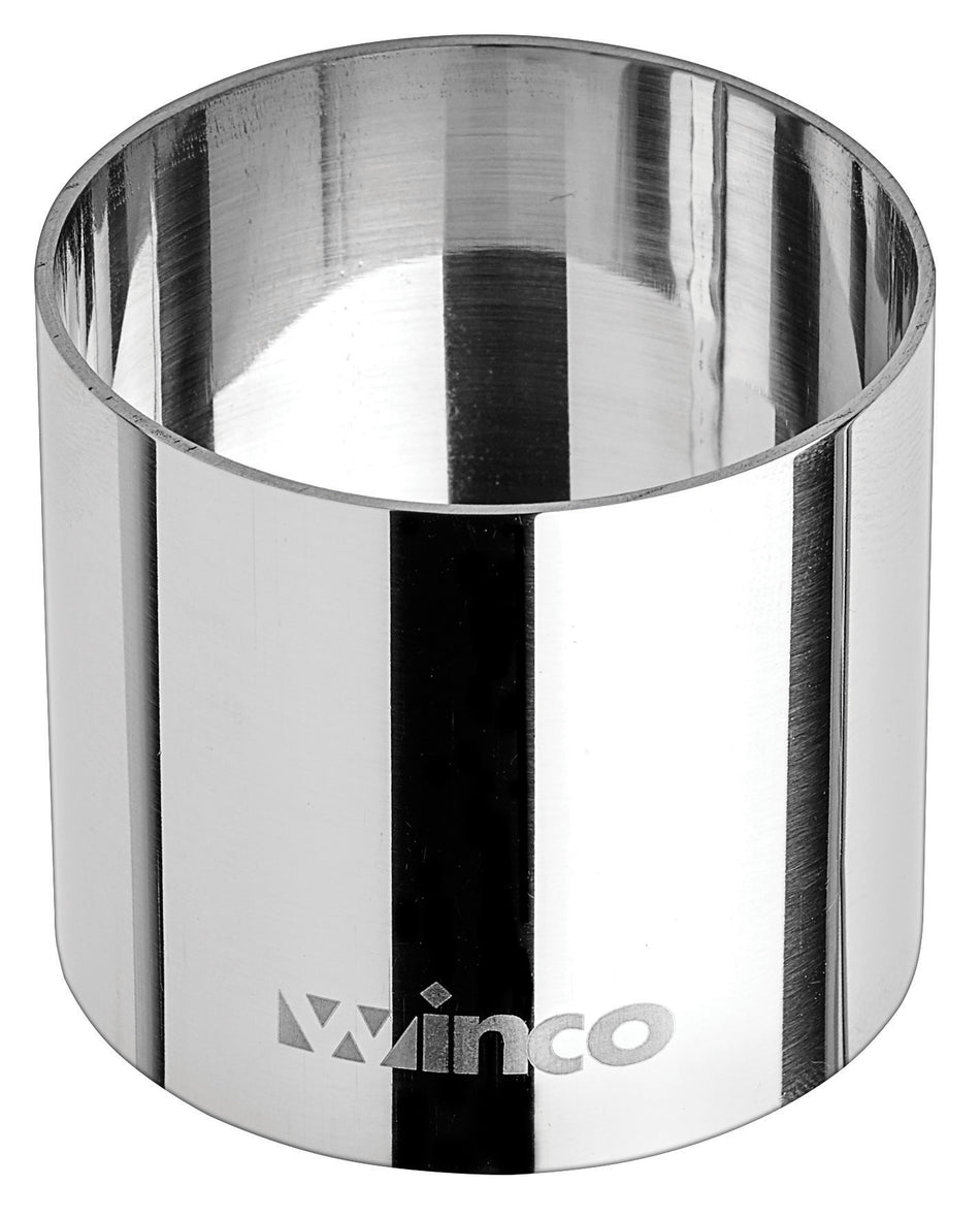Winco SPM-21R 2 Inch Diameter Pastry Mold Round Stainless Steel Mirror Finish