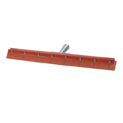 Carlisle 4007500 18 Inch Straight Floor Squeegee Head Rubber Non-Marking Red Steel Frame