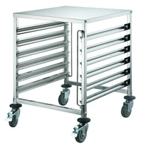 Winco SRK-12D 26 Inch 12-Tier Mobile Under-counter Pan Rack Stainless Steel