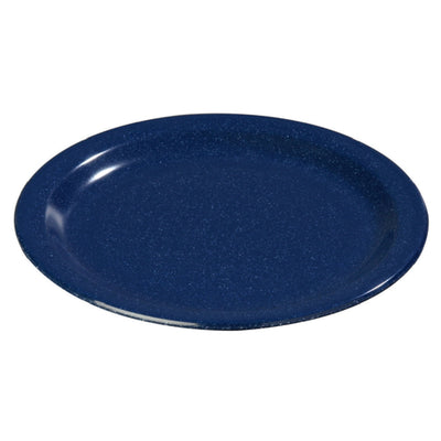 Carlisle 4350135 9 Inch Diameter Dinner Plate Reinforced Rim Melamine Café Blue