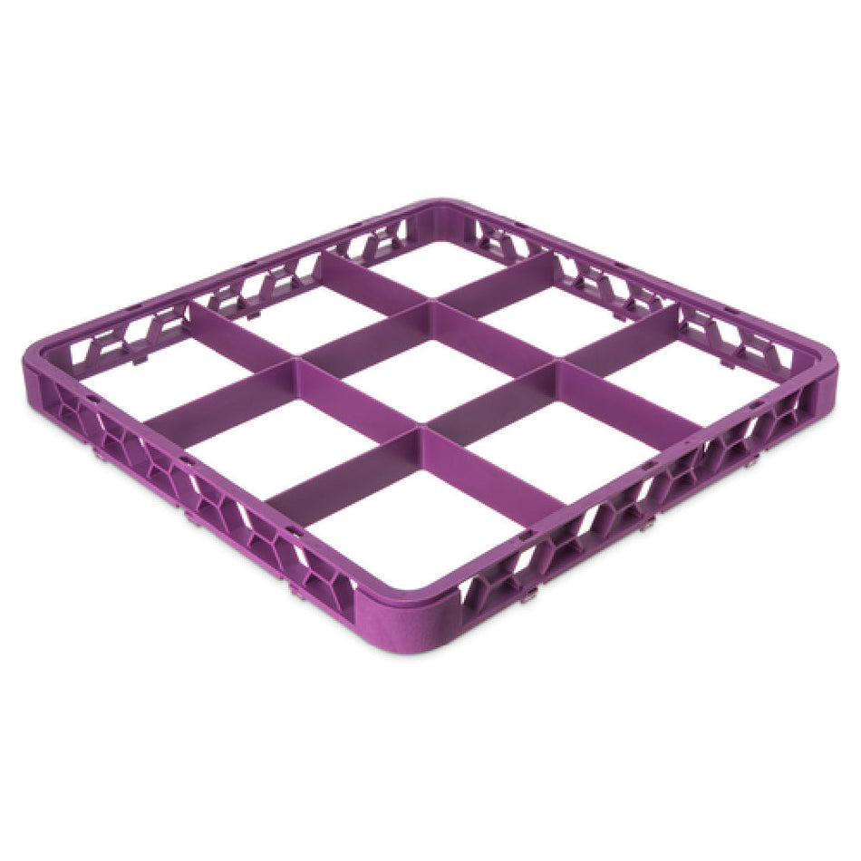 Carlisle RE9C89 Full-Size 9 Compartments Dishwasher Rack Extender Lavender Polypropylene