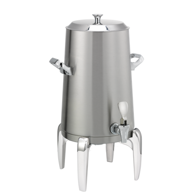 Flame Free™ Thermo-Urn™ 3-Gallon Vacuum Insulated Urn with Modern Legs and Flat Lid in Brushed Stainless