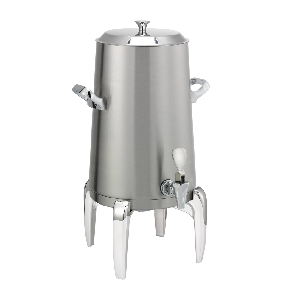 Flame Free™ Thermo-Urn™ 3-Gallon Vacuum Insulated Urn with Modern Legs and Flat Lid in Brushed Stainless