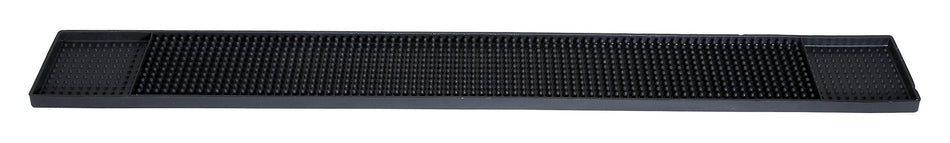 Winco BM-327K Bar Rail Spill Mat, 27" x 3-1/4" - Black