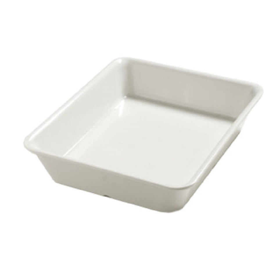 Carlisle 5553437 12-3/4 Inch Half Size Display Tray Melamine White Stain Scratch Break Resistant