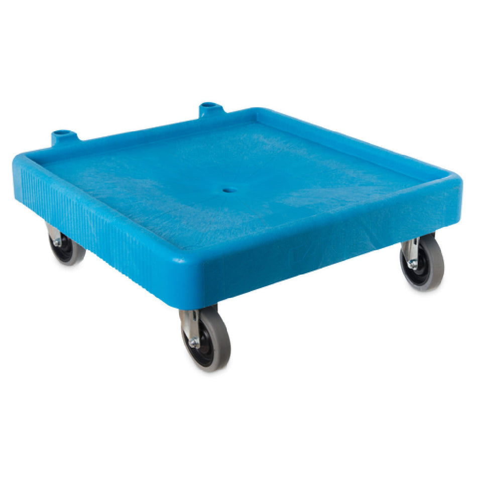 Carlisle C223614 22 Inch Dolly Single Stack Polypropylene Blue with Drain