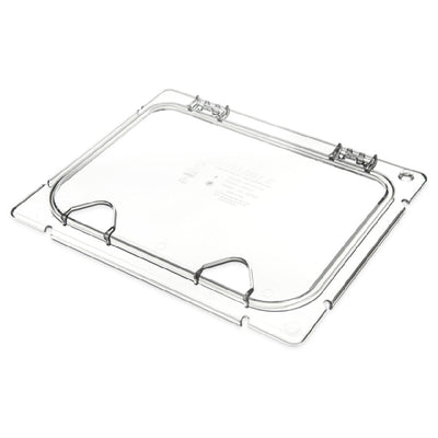 Carlisle CM10240Z07 1/2 Size Coldmaster Lid Clear Polycarbonate with Double Notch