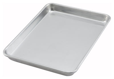 Winco ALXP-1013 Quarter-Size Aluminum Sheet Pan - 9.5 Inch Closed Bead Compact Bakery