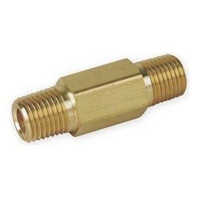 Taprite 1/4" Left-Hand Thread (LH) Double Nipple - Gas Manifold Connector