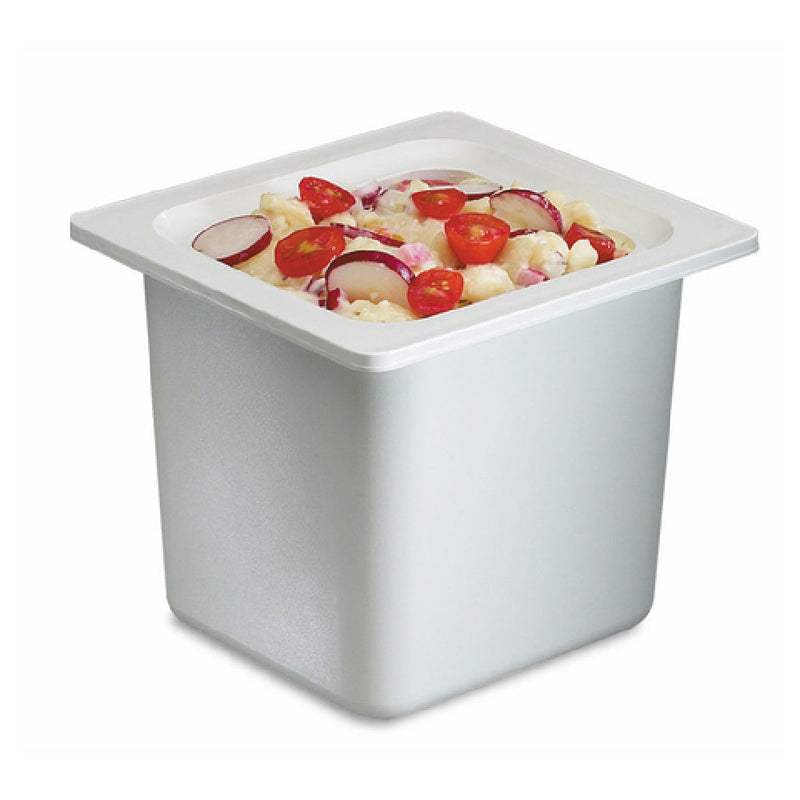 Carlisle CI7001WH 1/6 Size Food Pan Refrigerant Filled ABS Plastic White