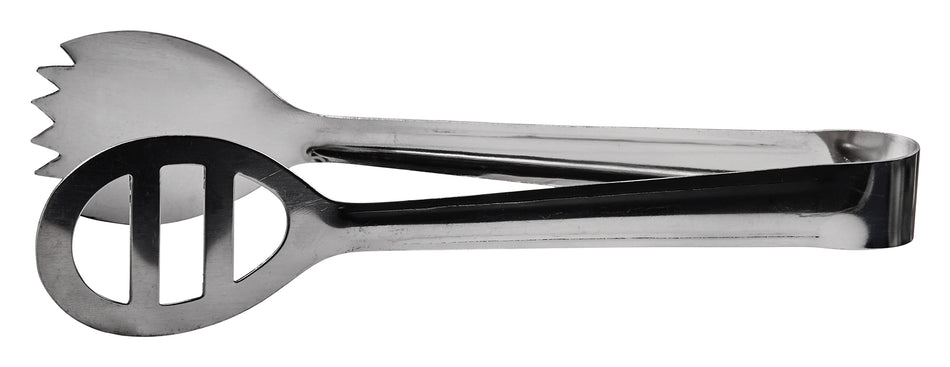 Winco PTOS-8 7-3/4 Inch Salad Tongs with Satin Finish Stainless Steel