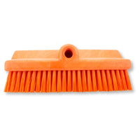 Carlisle 40423EC24 10 Inch Floor Brush Crimped Polyester Bristles Orange