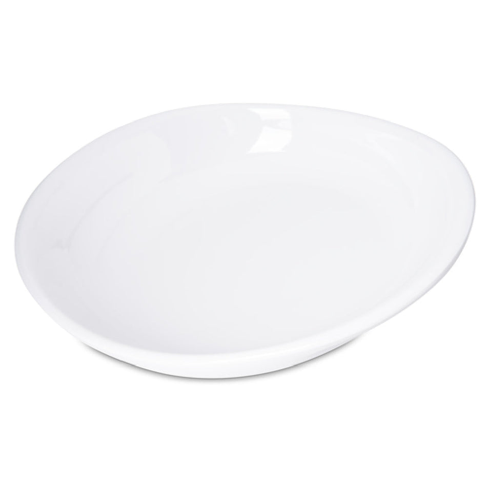 Carlisle 5300502 11-1/2 Inch Oblong Plate Dishwasher Safe Melamine White