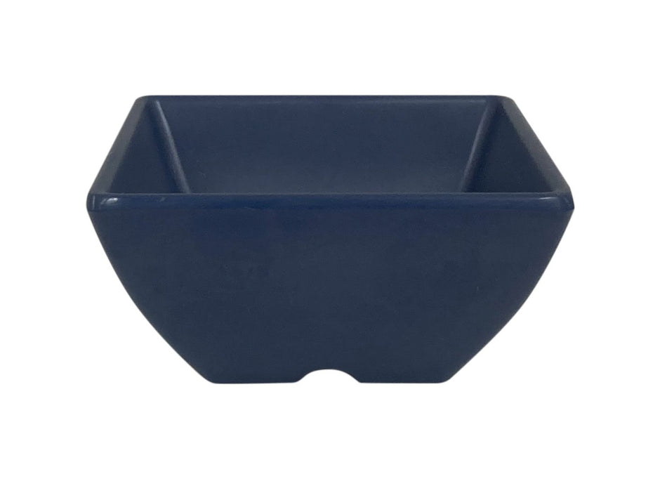 12 Pack 2-1/2 oz, 2-5/8" x 2-5/8", 1-3/8" Deep, Square Bowl, Classic Stone Blue Dinnerware, Melamine, BPA Free, Dishwasher Safe, Break-Resistant, Shatter-Resistant, No Microwave, No Oven, NSF