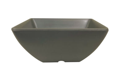 Thunder Group 69004SG Bowl 8 Oz Square Gray Break-Resistant Melamine