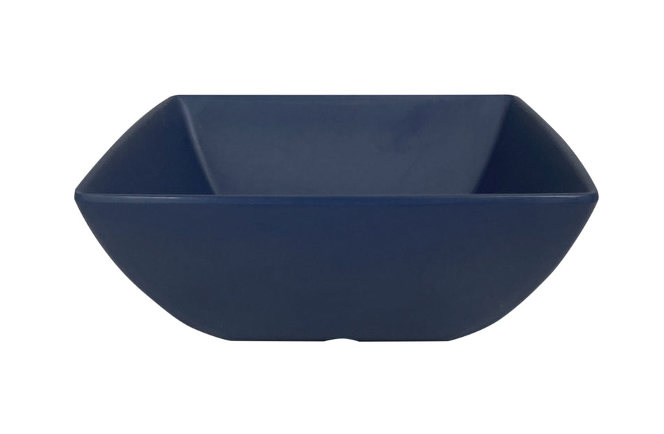 12 Pack 22 oz, 5-1/2" x 5-1/2", 2-1/4" Deep, Square Bowl, Classic Stone Blue Dinnerware, Melamine, BPA Free, Dishwasher Safe, Break-Resistant, Shatter-Resistant, No Microwave, No Oven, NSF