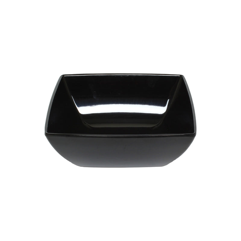 Thunder Group 69007BK 40 Oz Black Bowl Square Break-Resistant Melamine