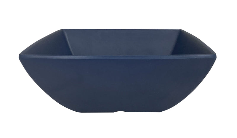 Thunder Group 69007SB 40 Oz Square Bowl Break Resistant Melamine Stone Blue