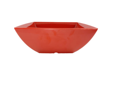 Thunder Group 69008PR 60 Oz Bowl Square Break-Resistant Red Melamine