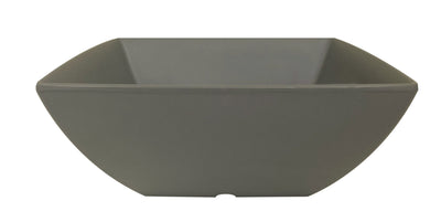 Thunder Group 69008SG 60 Oz Square Bowl Break Resistant Melamine Gray