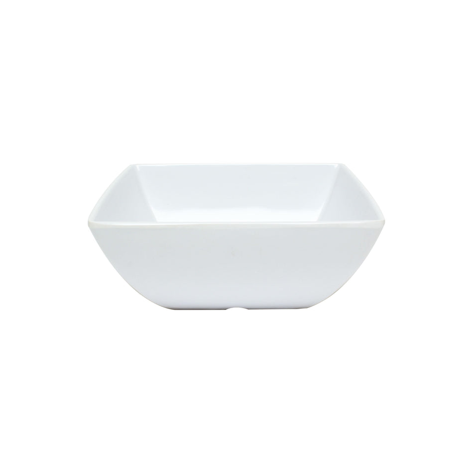 12 Pack 60 oz, 8" x 8", 3-1/4" Deep, Square Bowl, Classic White Dinnerware, Melamine, BPA Free, Dishwasher Safe, Break-Resistant, Shatter-Resistant, No Microwave, No Oven, NSF