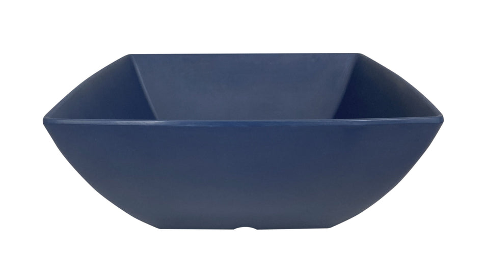 12 Pack 90 oz, 9" x 9", 3-5/8" Deep, Square Bowl, Classic Stone Blue Dinnerware, Melamine, BPA Free, Dishwasher Safe, Break-Resistant, Shatter-Resistant, No Microwave, No Oven, NSF