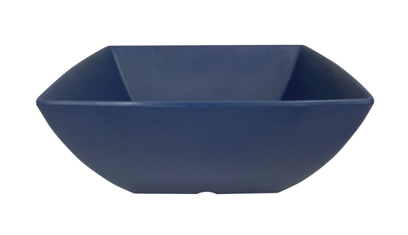Thunder Group 69009SB 90 Oz Melamine Bowl Square Break Resistant Stone Blue