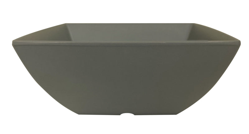 Thunder Group 69009SG 90 Oz Bowl Break-Resistant Melamine Square Gray