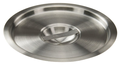 Winco BAMC-6 6 Quarts Bain Marie Cover with Handle Stainless Steel Mirror Finish