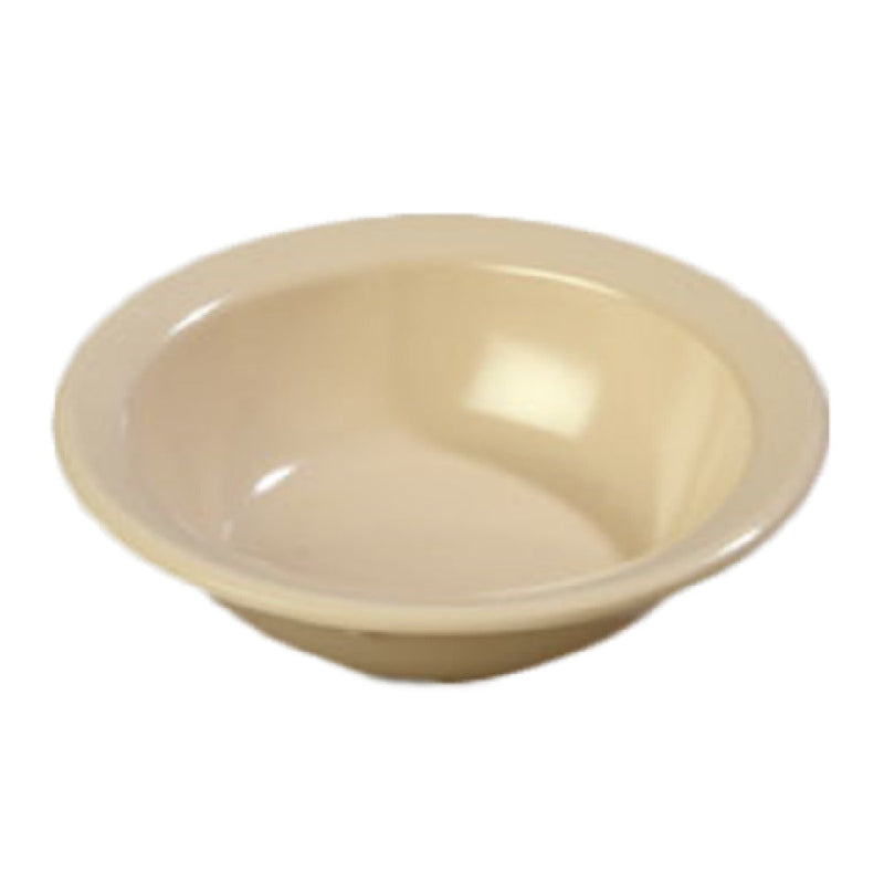 Carlisle 43531-825 4-1/2 Inch Diameter Tan Melamine Fruit Bowl with Reinforced Rim
