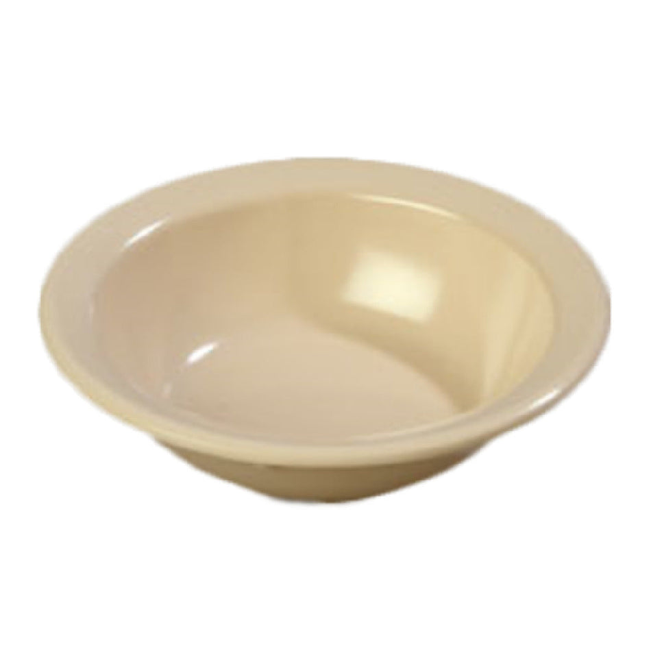 Carlisle 43531-825 4-1/2 Inch Diameter Tan Melamine Fruit Bowl with Reinforced Rim