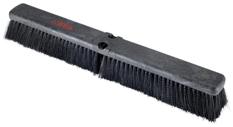 Winco BRFF-24K 24 Inch Foam Block Broom Head Synthetic Black Bristles