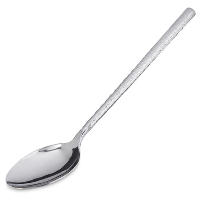Carlisle 60200 12 Inch Serving Spoon Solid Stainless Steel Hammered Finish