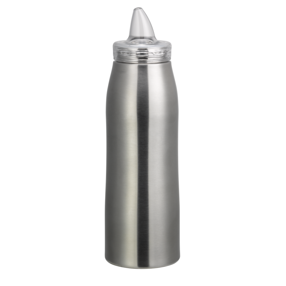 VersaVac 1-Liter Vacuum Insulated Bottle with Cruet Pour Top in Brushed Stainless