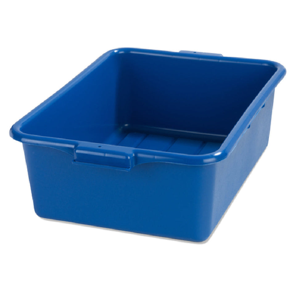 Carlisle N4401114 20 Inch Tote Box Stackable High Density Polyethylene Blue