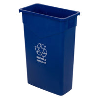 Carlisle 342023REC14 20 Inch Open Recycling Container Blue Polyethylene