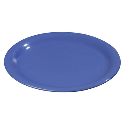 Carlisle 3300814 6-1/2 Inch Round Narrow Rim Pie Plate Melamine Ocean Blue