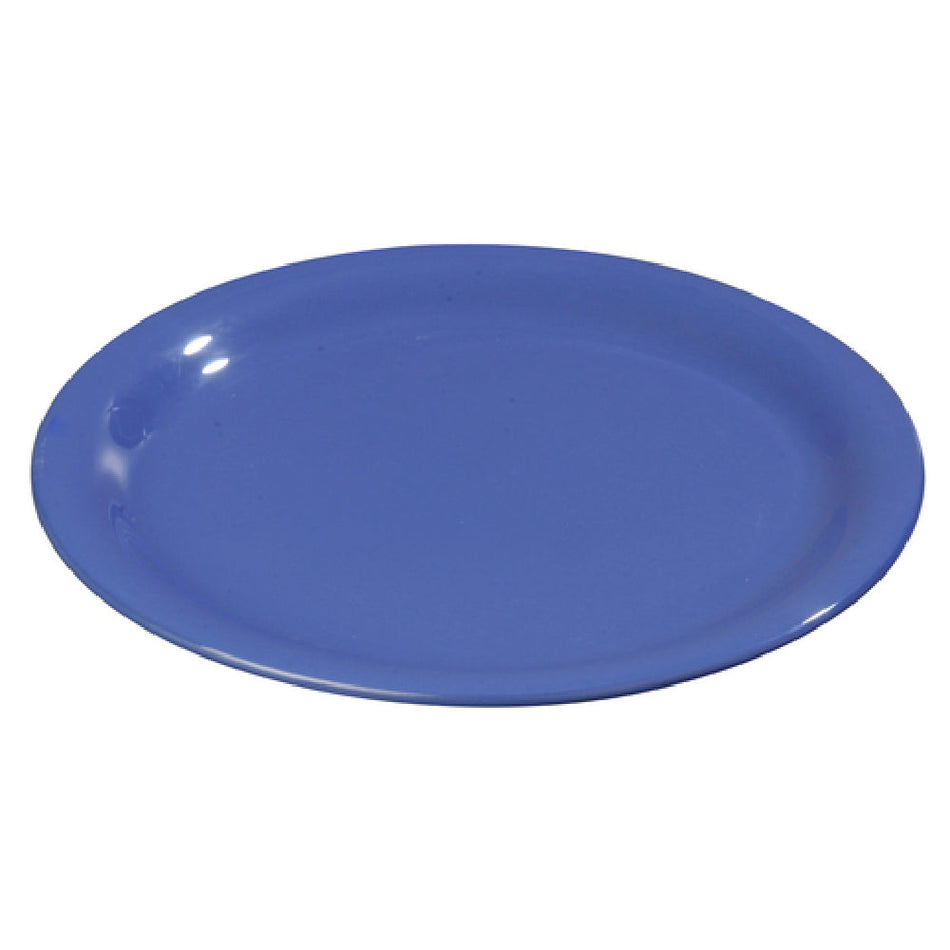 Carlisle 3300814 6-1/2 Inch Round Narrow Rim Pie Plate Melamine Ocean Blue