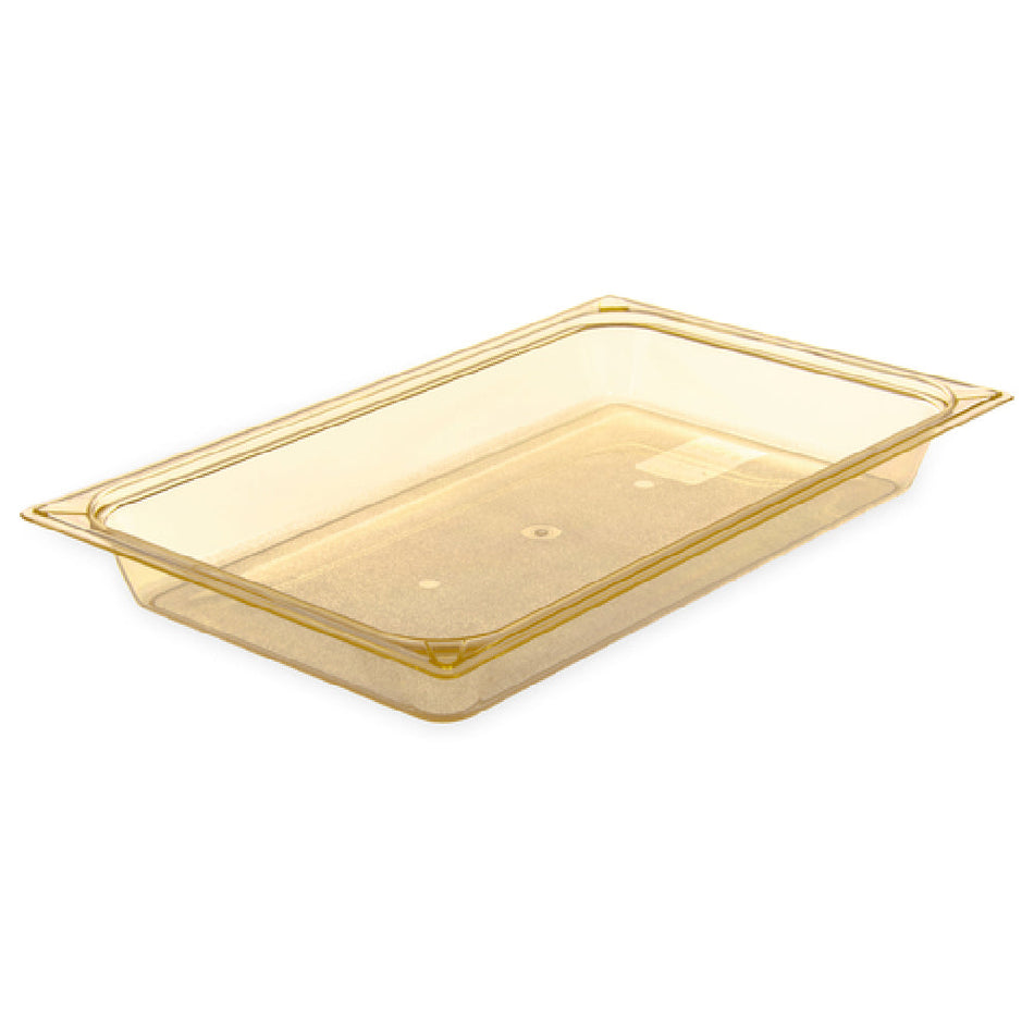 Carlisle 10400B13 21 Inch High Heat Food Pan 7.6 Quarts Amber Polyether Sulfone